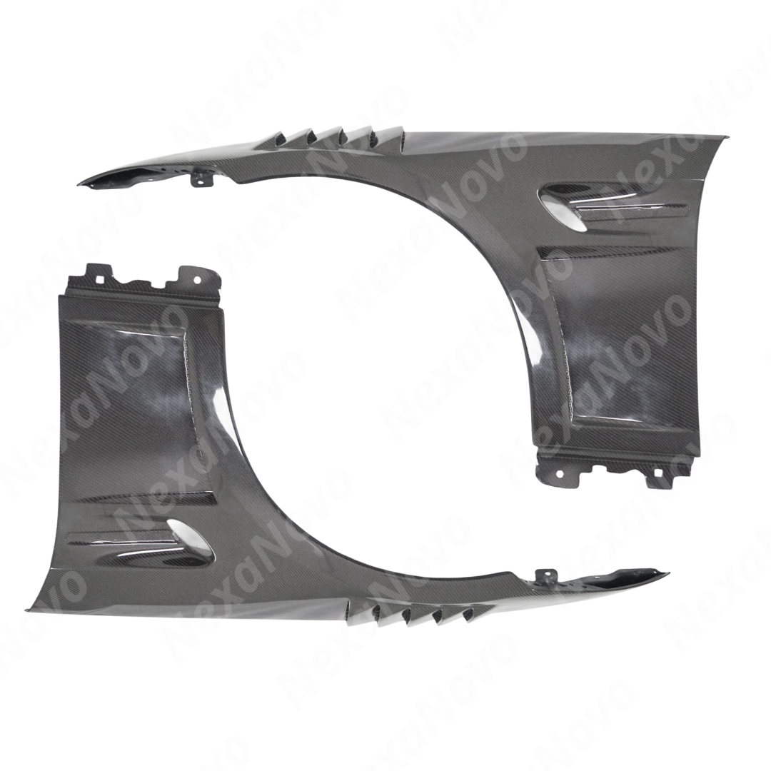 Easy installation of NexaNovo real carbon fiber front fender panel