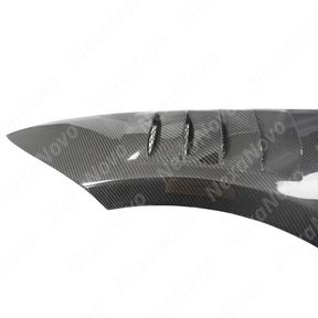 Precision fitment of NexaNovo real carbon fiber fender on 2011 BMW E92 M3