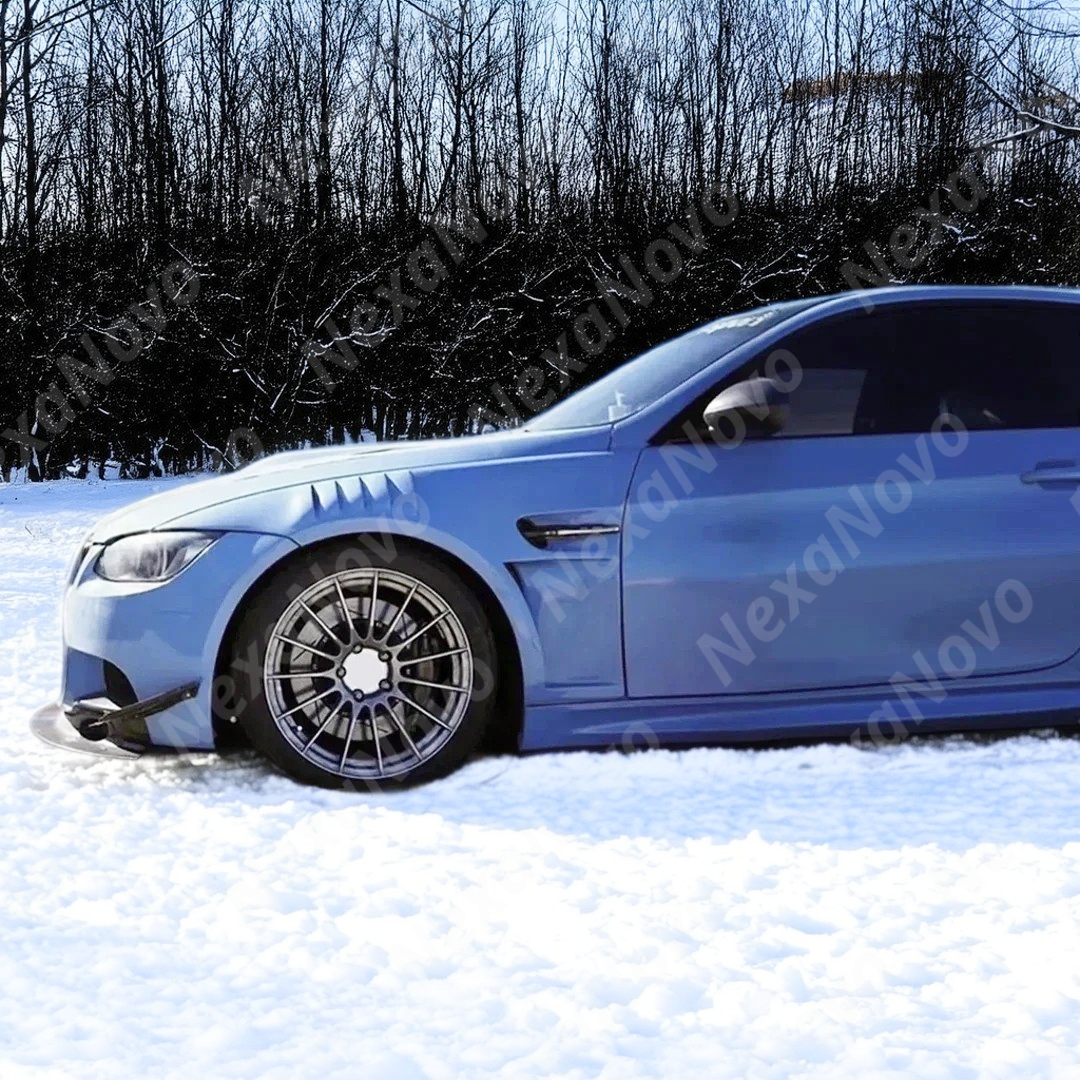 Integrated design of NexaNovo real carbon fiber fender with BMW E92 M3 body