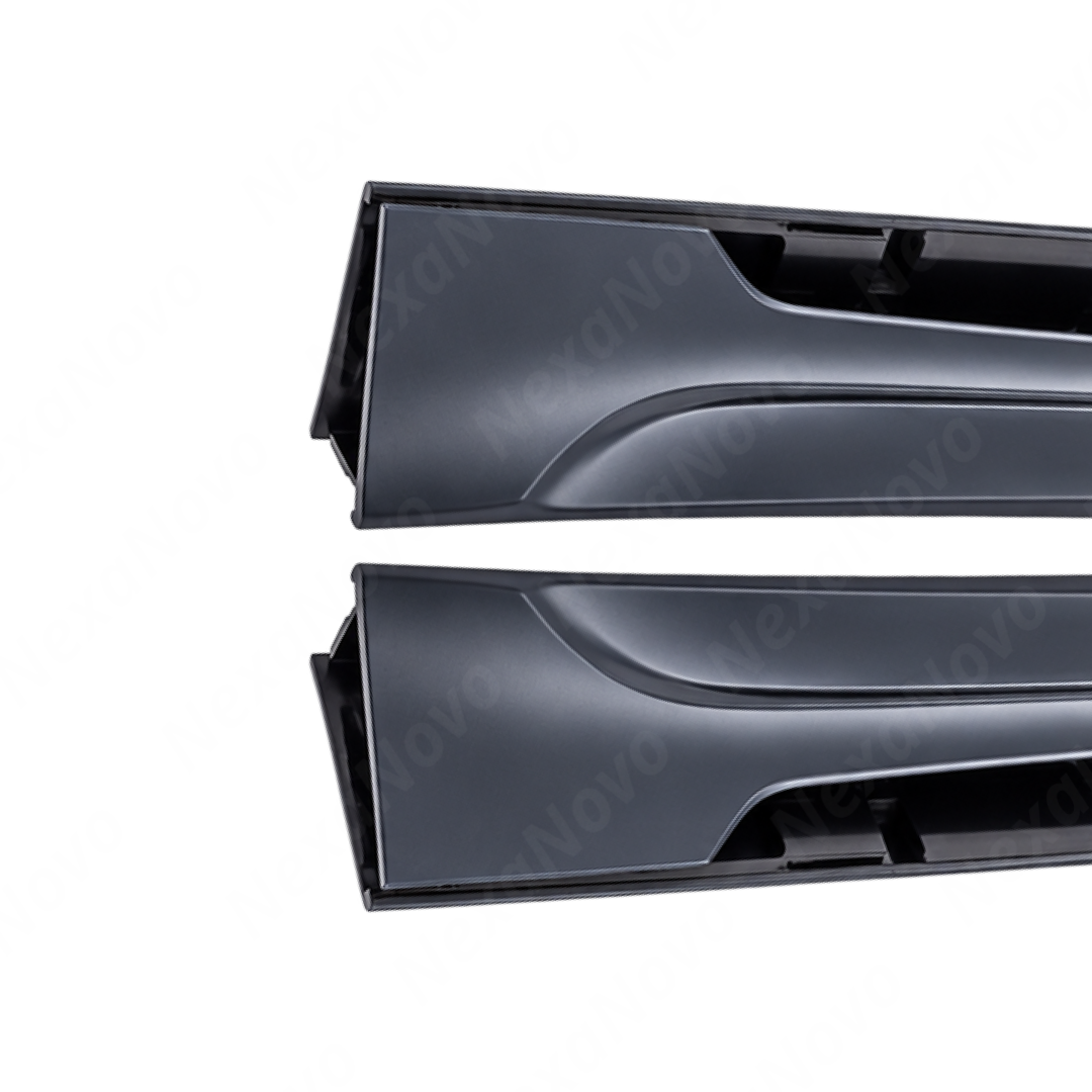Detailed close-up of the signature M2 aerodynamic indentation line and smooth outer surface finish