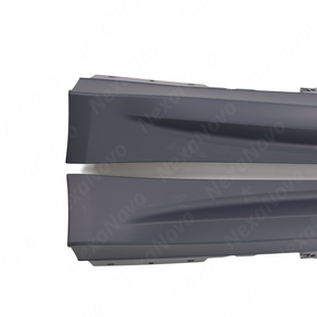 Detailed close-up of the signature M4 aerodynamic indentation line and smooth outer surface finish