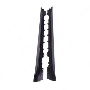 Close-up view of the factory-spec mounting tabs, clip channels, and fastener alignment points