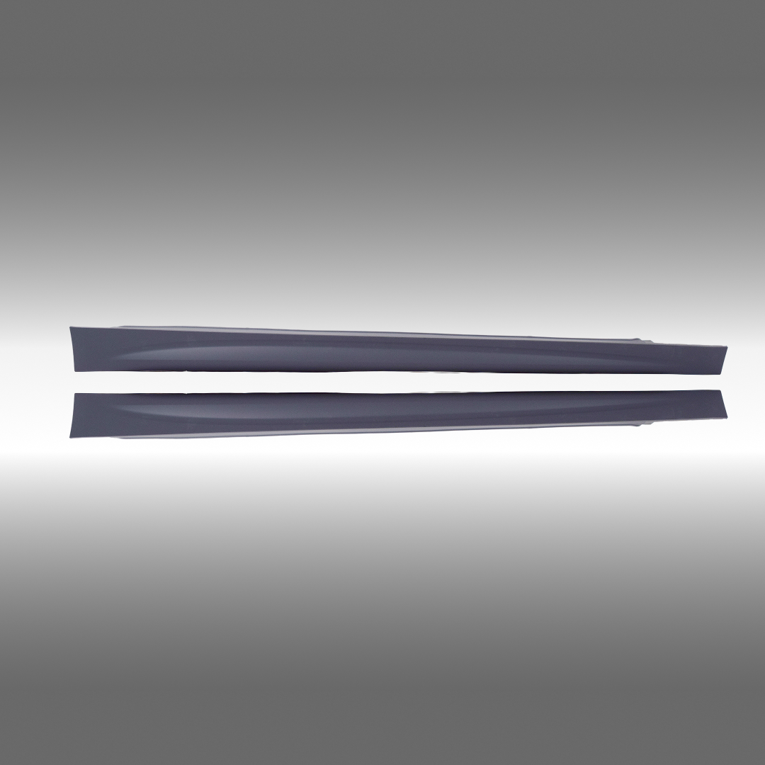 Standalone view of the uninstalled driver and passenger side M4 style replacement rocker panels
