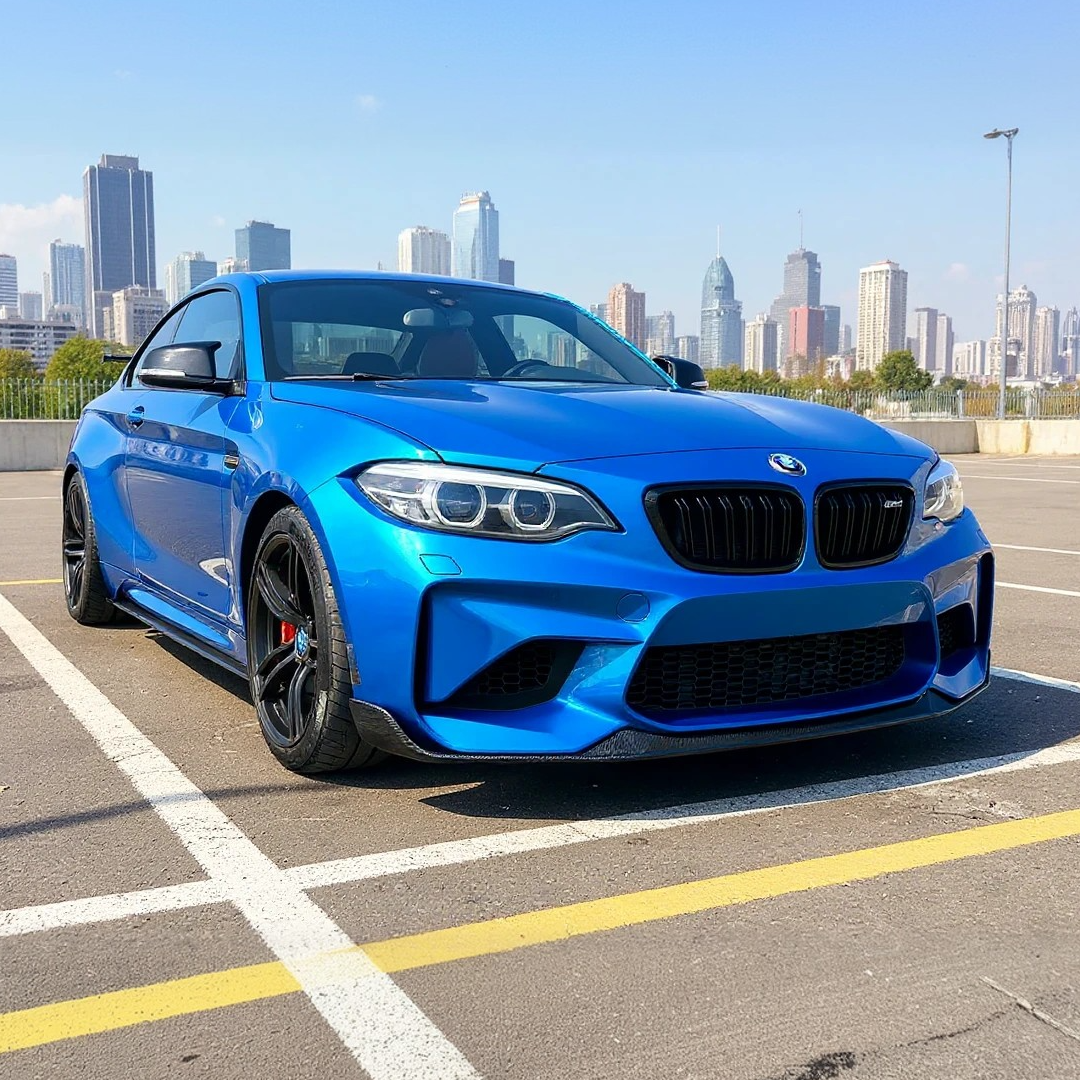 Complete NexaNovo CS Style carbon fiber front bumper kit for BMW F87 M2 2019-2021