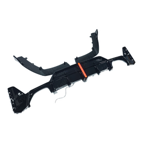 View of the unpainted underside of the NexaNovo diffuser, highlighting the reinforced ABS structure and structural ribbing.
