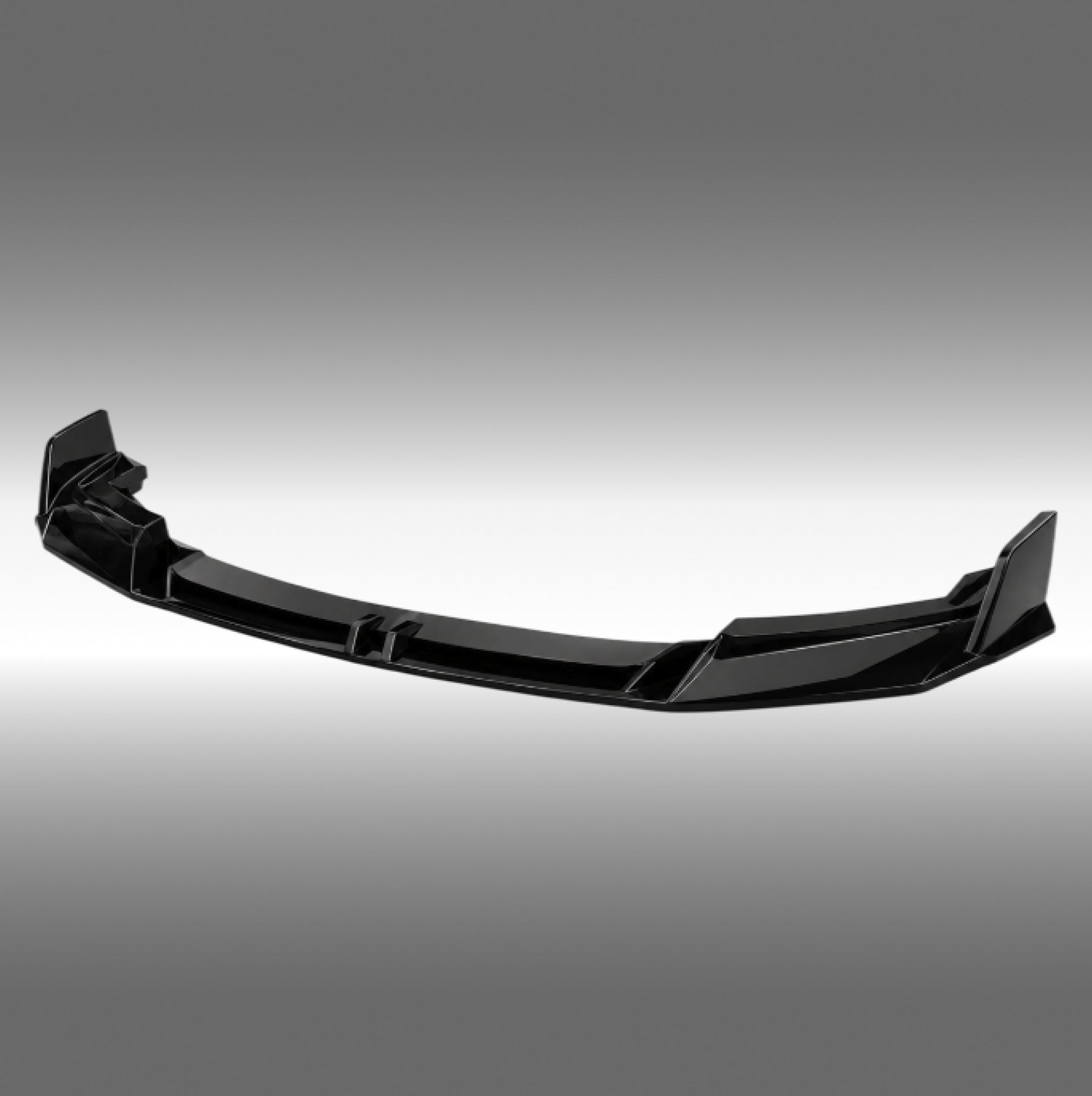 NexaNovo gloss black front bumper lip splitter installed on a 2021-2027 BMW 4-Series G26 Gran Coupe