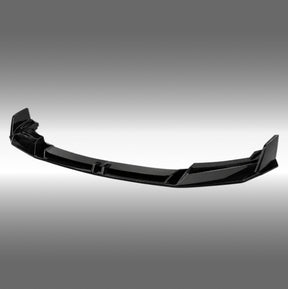 NexaNovo gloss black front bumper lip splitter installed on a 2021-2027 BMW 4-Series G26 Gran Coupe