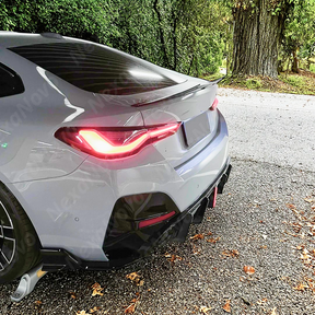 VTEN single exhaust rear diffuser kit with LED and splitters in packaging

