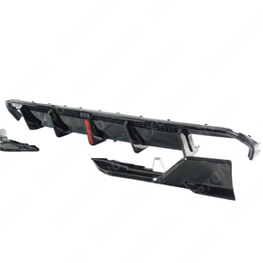 VTEN dual exhaust rear diffuser kit with LED and splitters in packaging