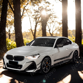 VTEN side skirts giving the BMW G42 an aggressive look