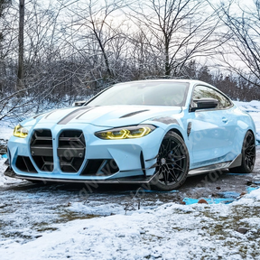 Integrated design of NexaNovo real carbon fiber fender with BMW G82 M4 body