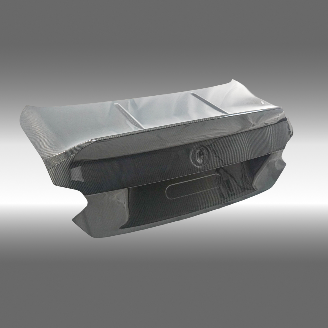 NexaNovo CS style real carbon fiber trunk lid on a 2023 BMW G87 M2