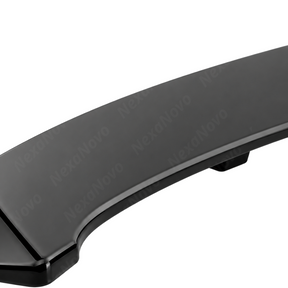 Detailed shot of the aggressive center dip design on the NexaNovo VTEN roof spoiler