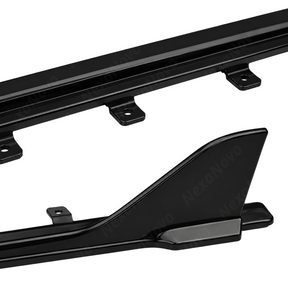 Precision edge-to-edge alignment where the VTEN extension meets the factory G87 lower rocker panel