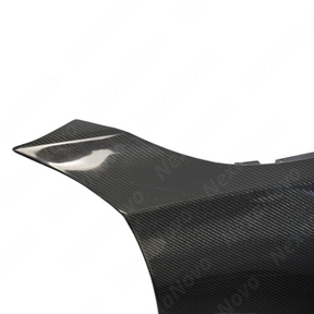 Detailed view of the N style integrated venting on the NexaNovo carbon fiber fender