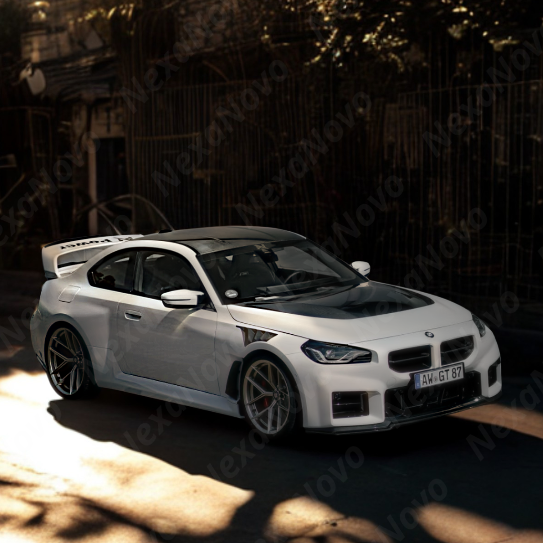 Lightweight NexaNovo real carbon fiber material of the BMW M2 G87 N style fender