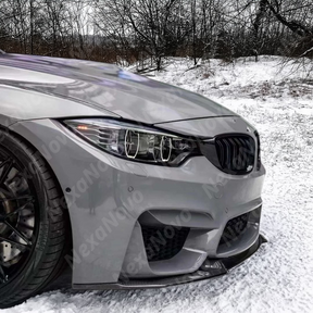 Full front view of a 2015 BMW M3 with new NexaNovo front lip