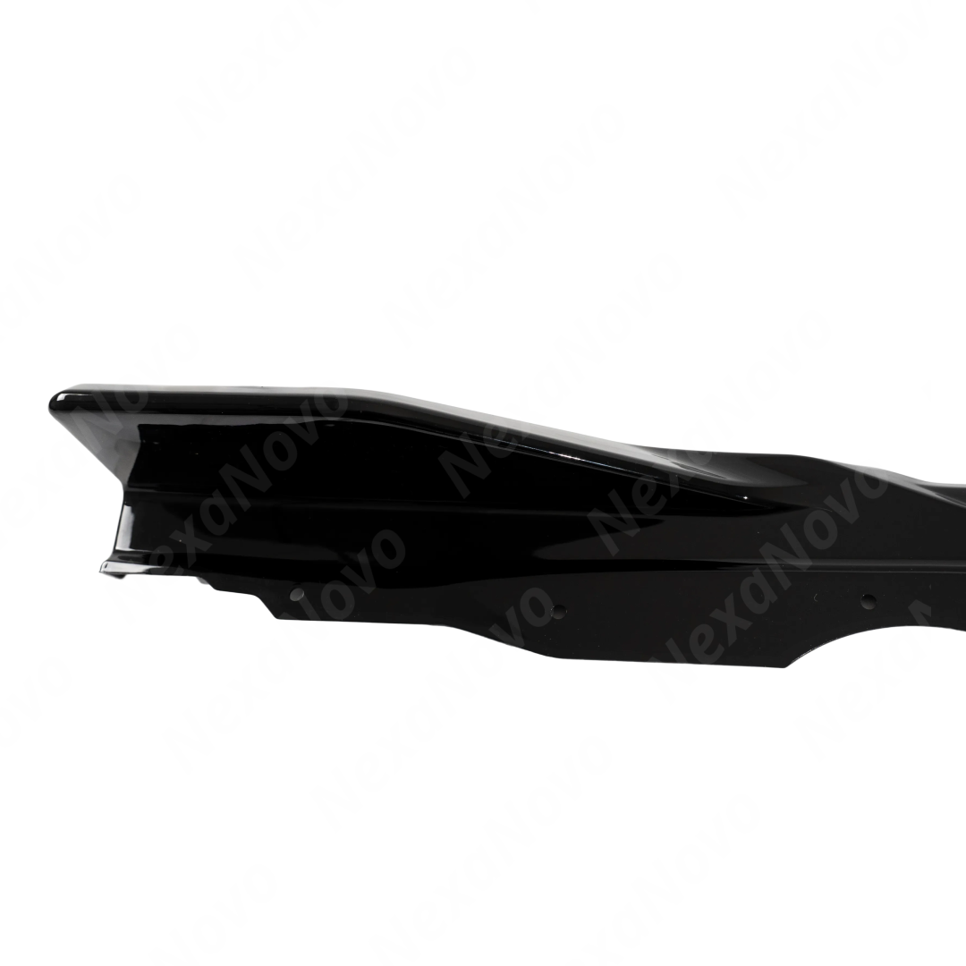 Underside of NexaNovo side skirts showing reinforced mounting points for the BMW X1 chassis