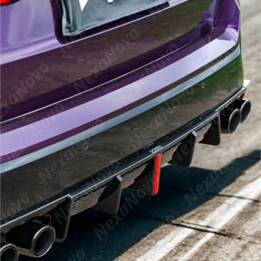 Comparison of stock vs VTEN rear diffuser on BMW X1 U11
