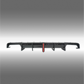 Low angle view emphasizing VTEN rear diffuser on X1 U11