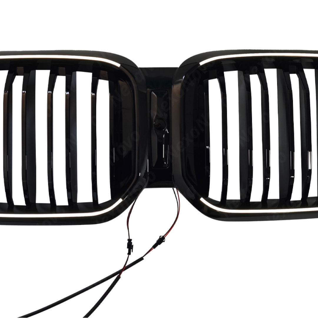 NexaNovo double-slat grille on a BMW X3 with the LED illumination turned off during the day