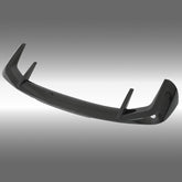 Close-up of the premium NexaNovo 3K twill double-sided real carbon fiber weave on the X5 spoiler