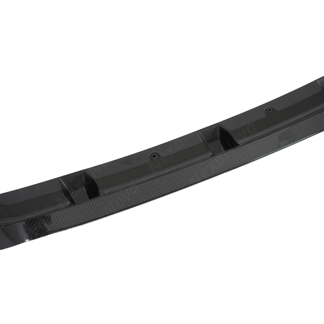 Close-up highlighting the ripple-free surface of premium NexaNovo carbon fiber