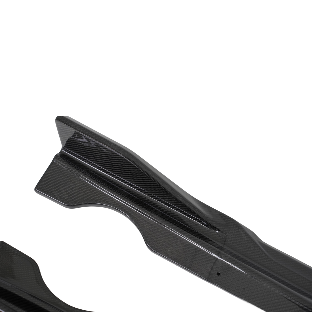 Close-up highlighting the ripple-free, mirror-like surface of premium NexaNovo carbon fiber