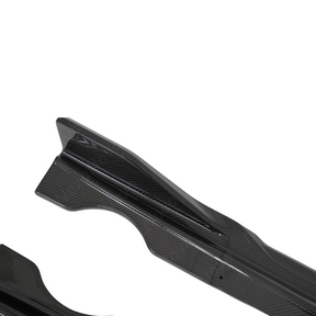 Close-up highlighting the ripple-free, mirror-like surface of premium NexaNovo carbon fiber
