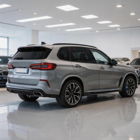 M-Sport inspired NexaNovo real carbon fiber rocker extensions on a BMW X5 SAV