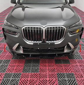 Detailed shot of the UV-resistant high-gloss clear coat on the NexaNovo X7 bumper extension