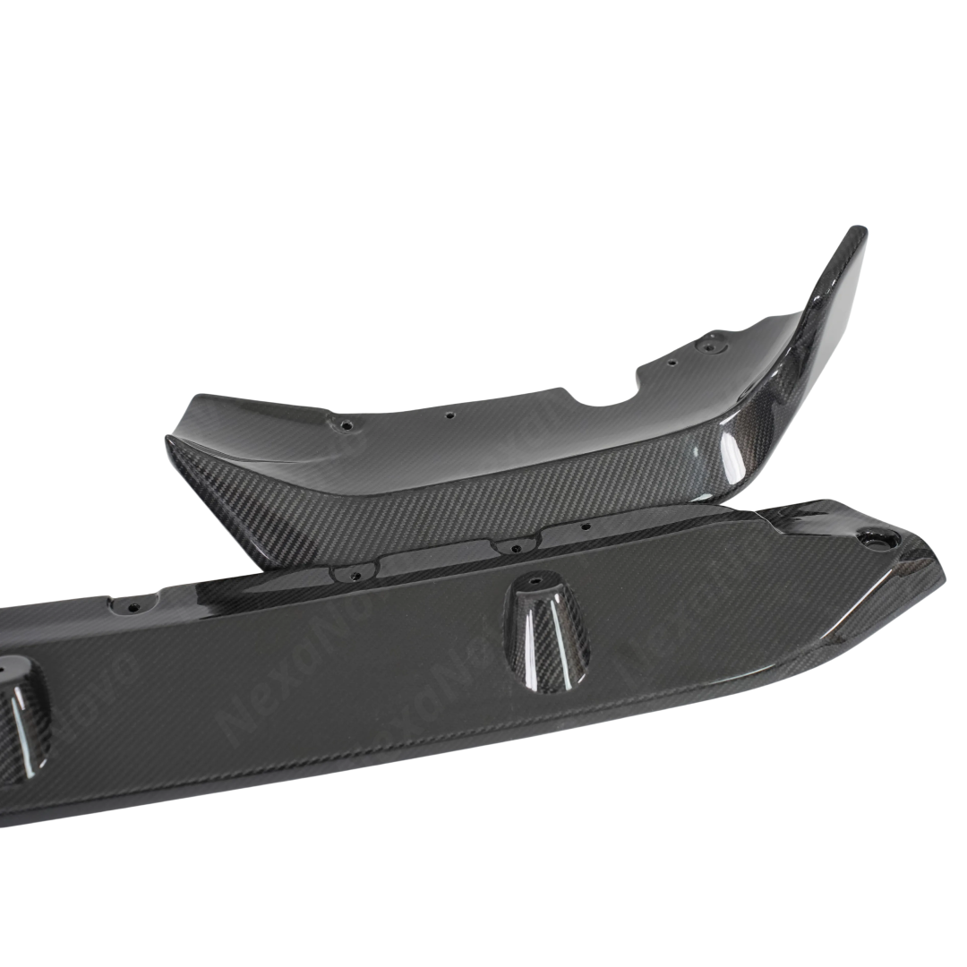 Detailed view of the NexaNovo hand-finished edges and clean lines of the X7 carbon lip