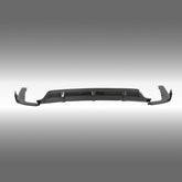 Direct rear view of the NexaNovo authentic double-sided carbon fiber diffuser for 2019-2026 X7