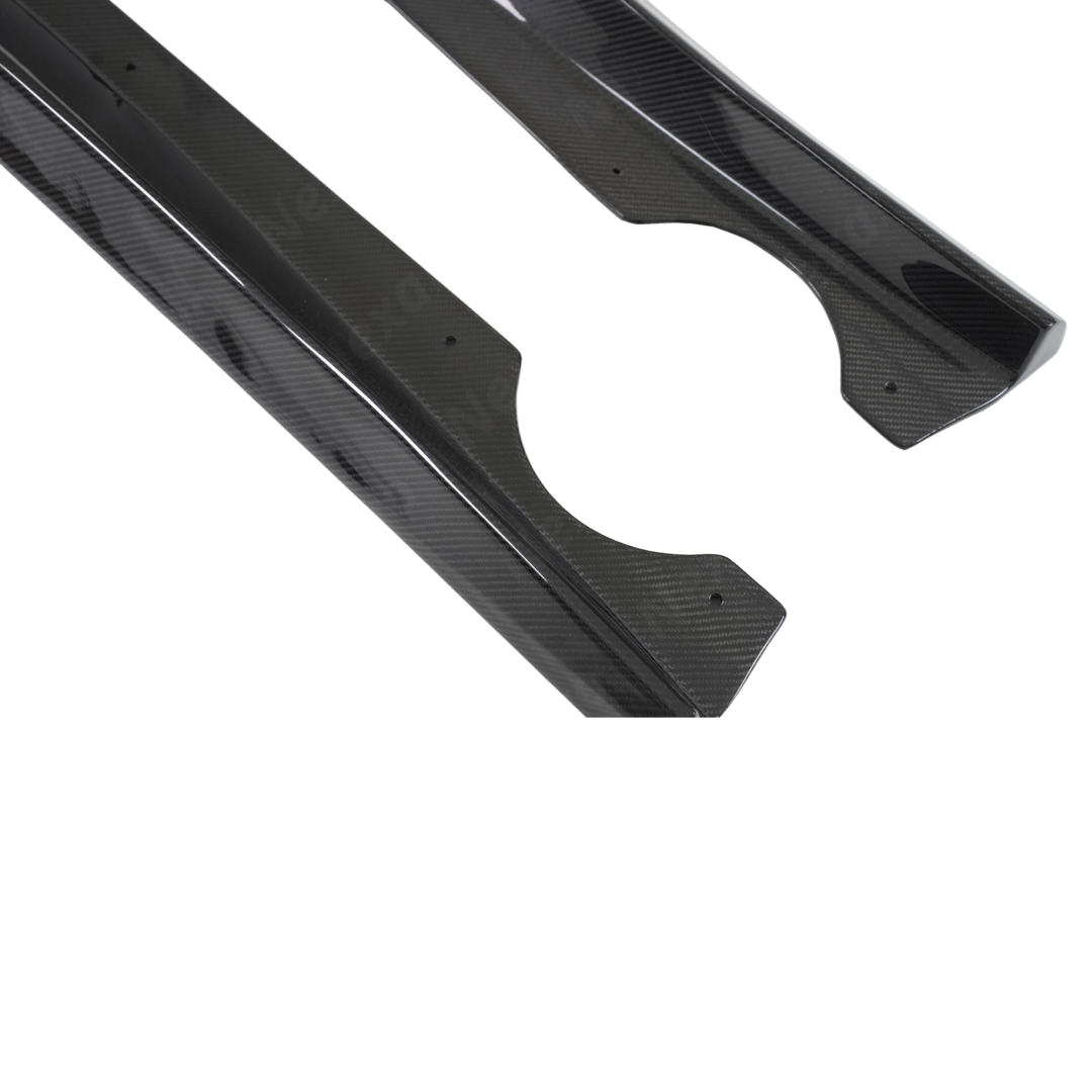 Close-up highlighting the ripple-free surface of premium NexaNovo vacuum-bagged carbon fiber