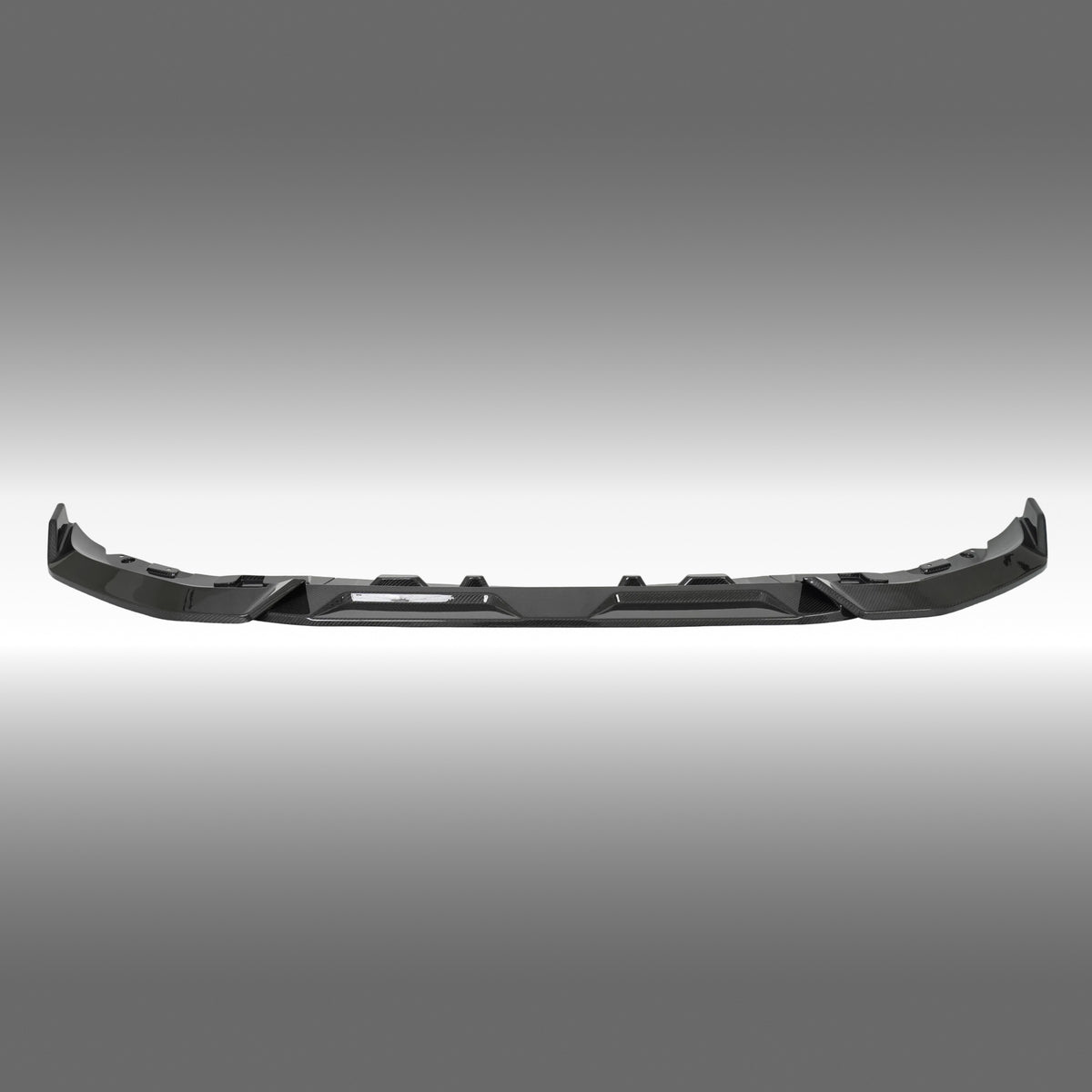 NexaNovo double-layered real carbon fiber front bumper lip installed on a 2023 BMW X7 LCI