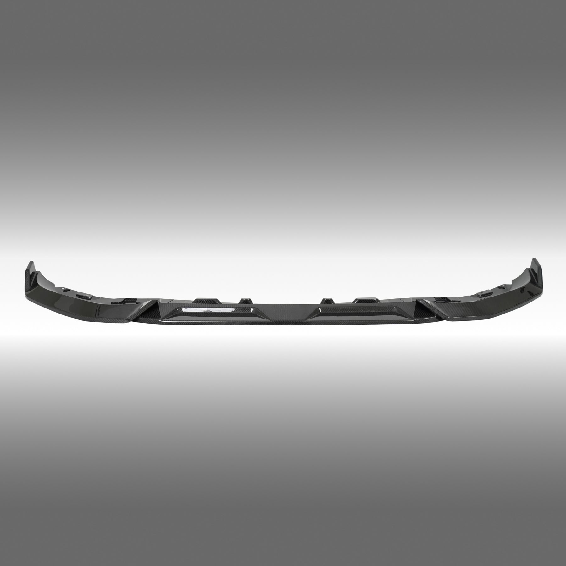 NexaNovo double-layered real carbon fiber front bumper lip installed on a 2023 BMW X7 LCI
