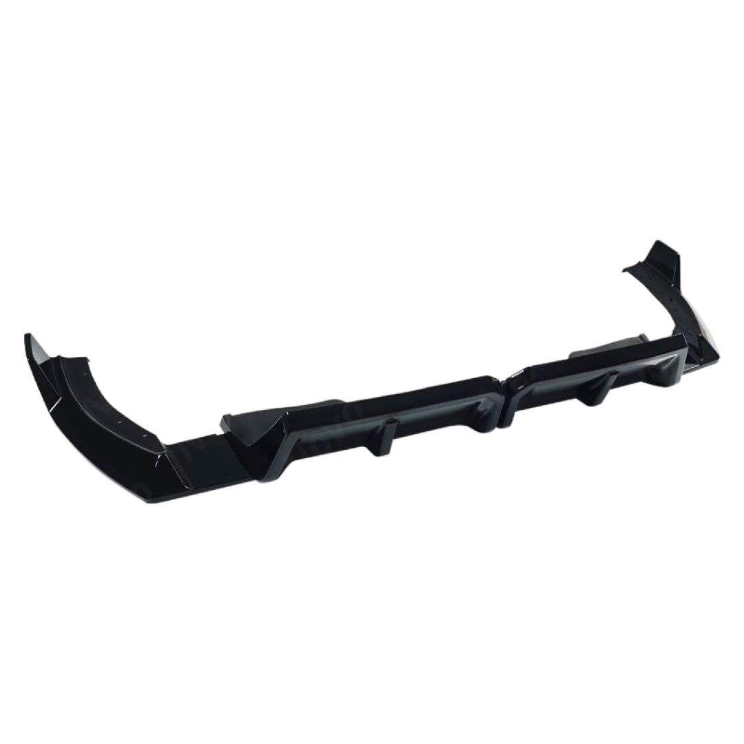 Direct rear view of the NexaNovo aerodynamic M-Performance style diffuser for 2023-2026 BMW XM