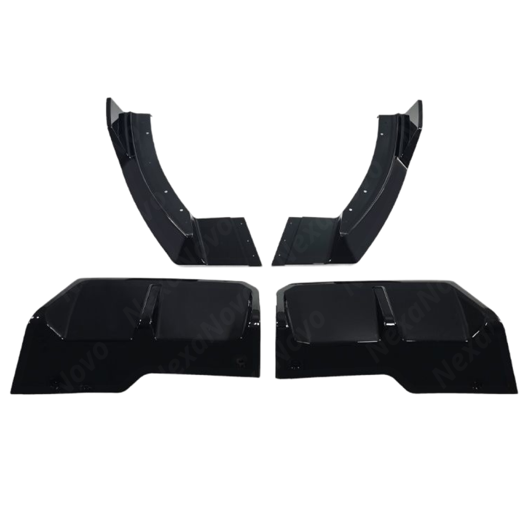 Track-inspired NexaNovo M-Performance style gloss black diffuser on a BMW XM hybrid SAV