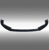NexaNovo gloss black front bumper lip splitter installed on a 2023 BMW XM G09