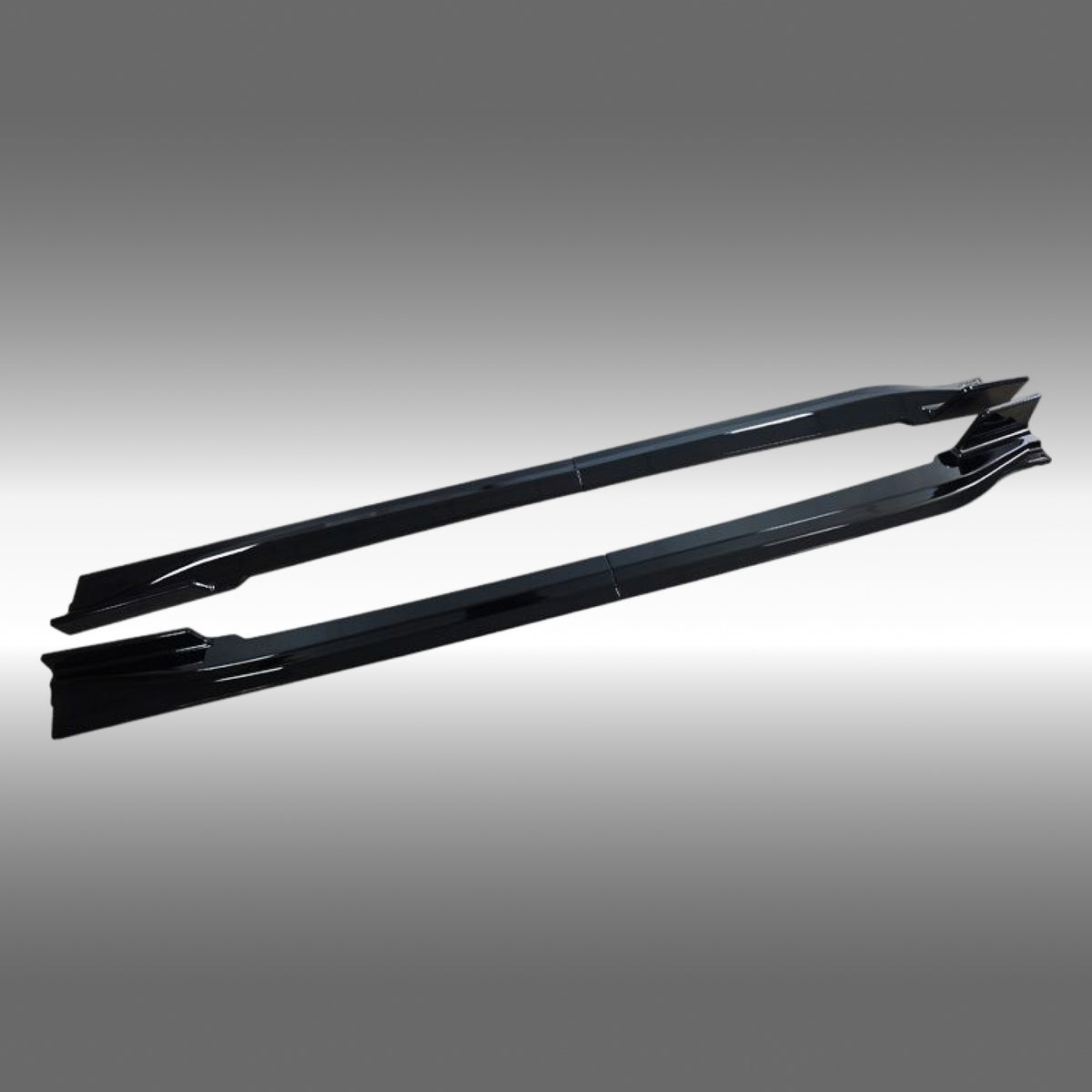 NexaNovo gloss black side skirt under spoilers installed on a 2023 BMW XM G09