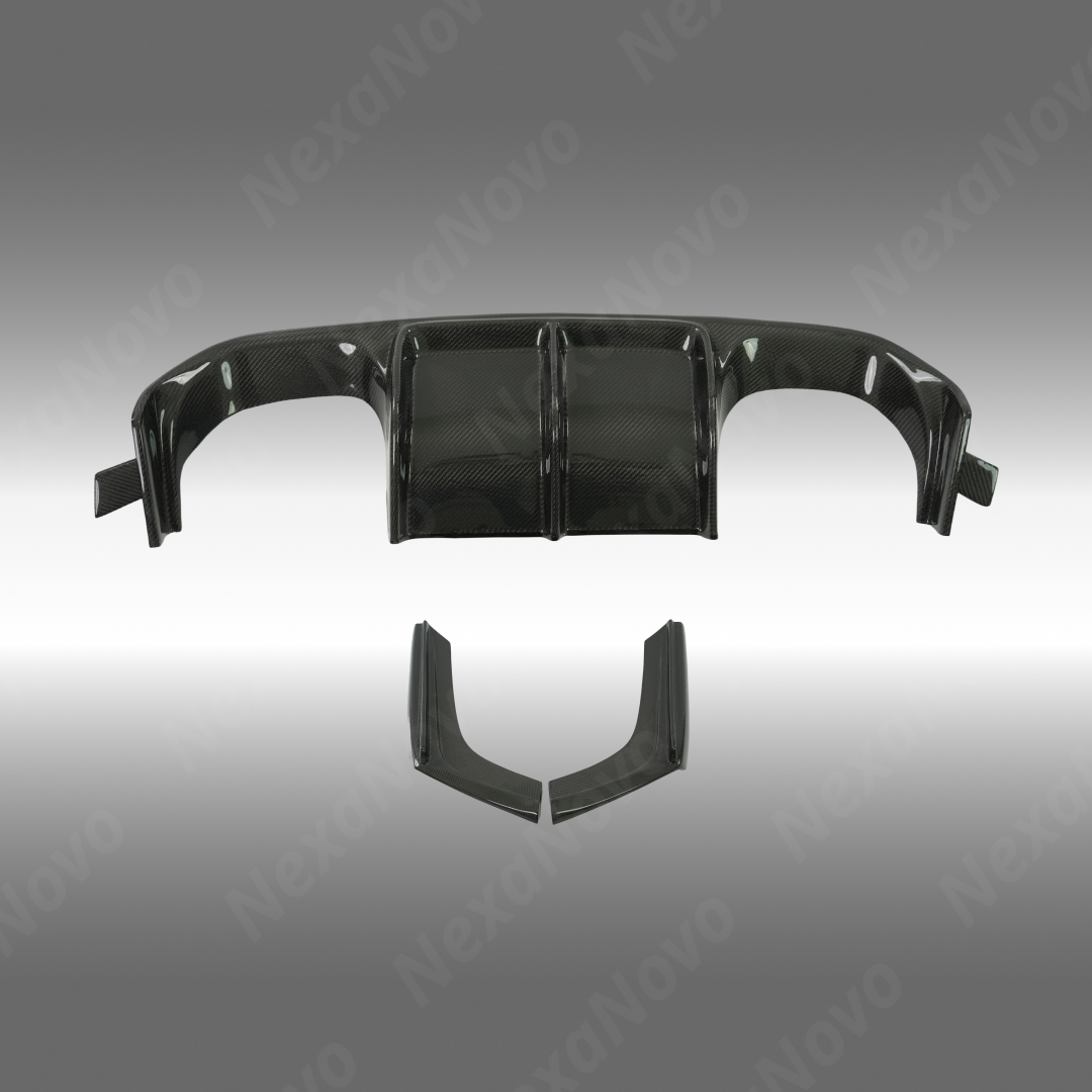 2015-2020 BMW F80 M3 / F82 / F83 M4 - Varis Style Carbon Fiber Diffuser + Spats Aprons