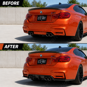 2015-2020 BMW F80 M3 / F82 / F83 M4 - Varis Style Carbon Fiber Diffuser + Spats Aprons