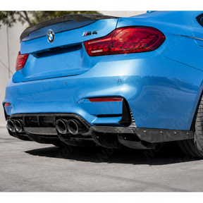 2015-2020 BMW F80 M3 / F82 / F83 M4 - VRS Style Carbon Fiber Diffuser + Undertray