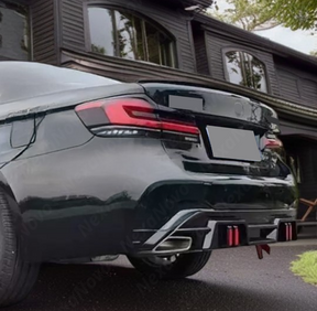 NexaNovo high-performance LED rear bumper diffuser for 2020 BMW 530i G30.
