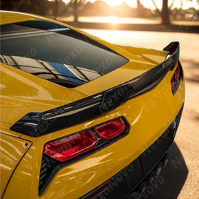 Durable ABS plastic NexaNovo gloss black spoiler with wicker bill for C7