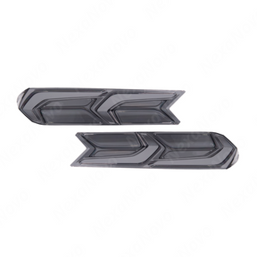 Sleek NexaNovo blackout lens covers installed on Corvette C8