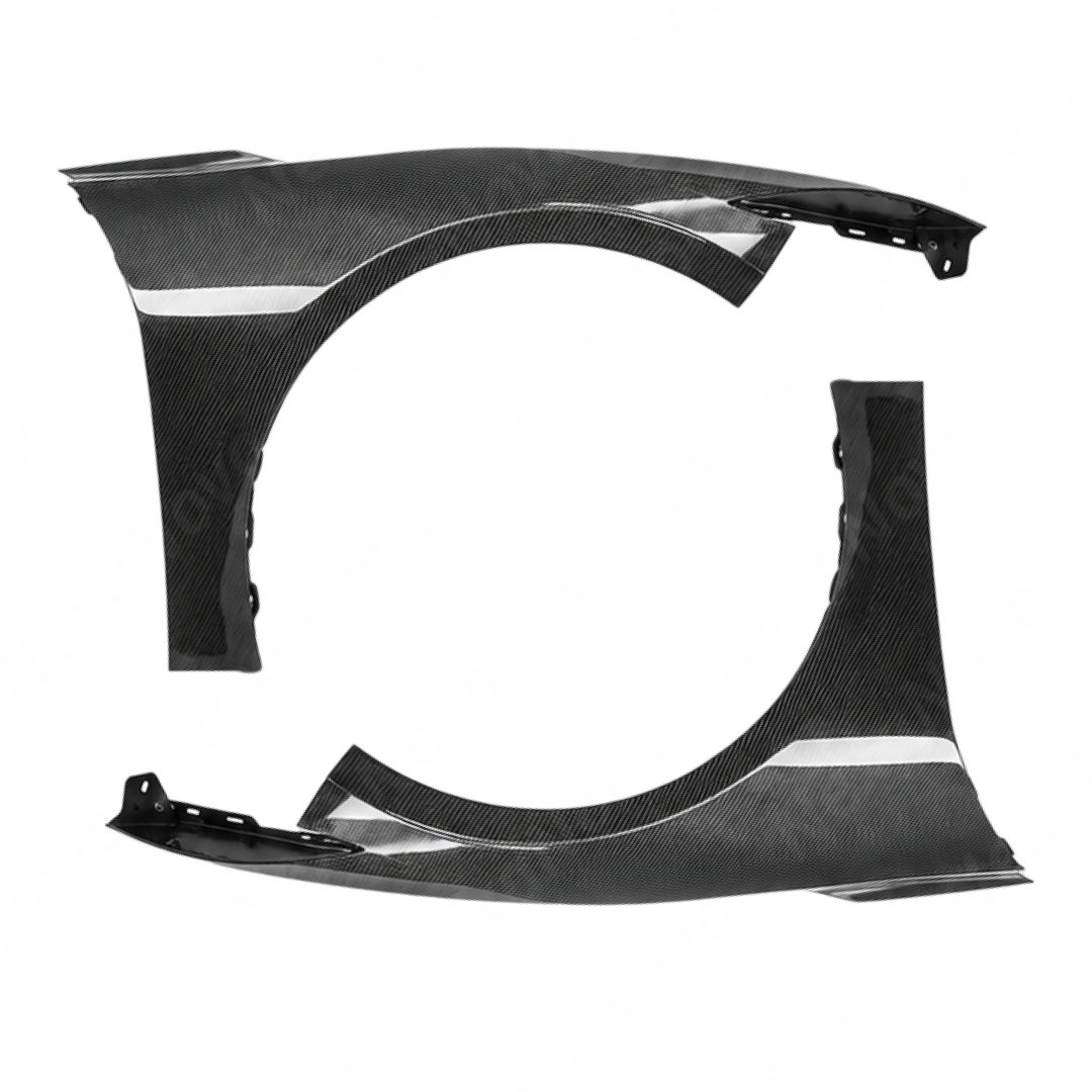 OEM-Style Real Carbon Fiber Front Fenders For Chevrolet Corvette C8 Stingray 2022-2026