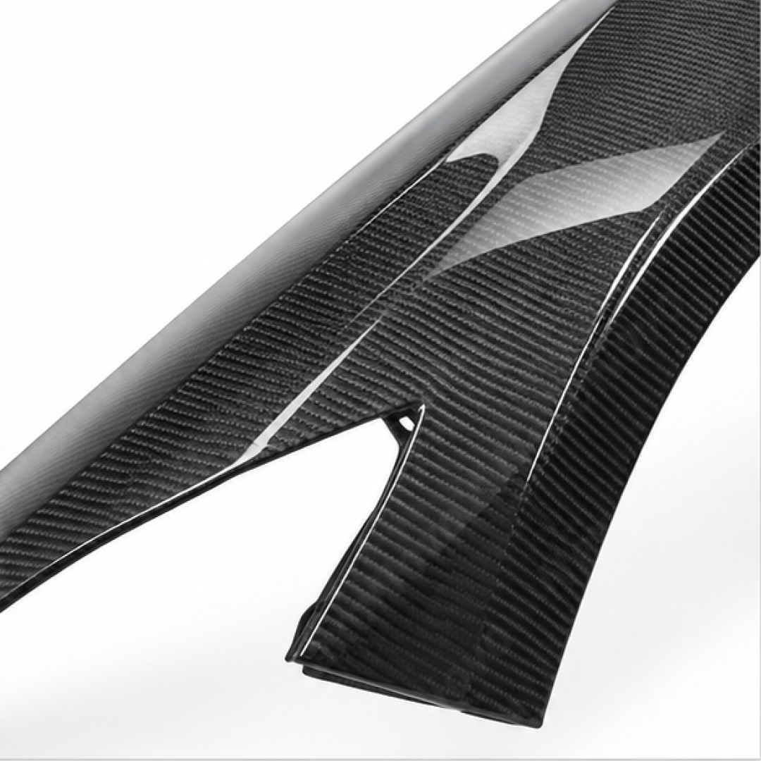 OEM-Style Real Carbon Fiber Front Fenders For Chevrolet Corvette C8 Stingray 2022-2026