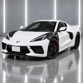 OEM-Style Real Carbon Fiber Front Fenders For Chevrolet Corvette C8 Stingray 2022-2026