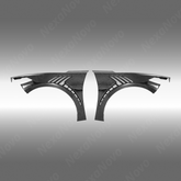 Vented Real Carbon Fiber Front Fenders For Chevrolet Corvette C8 Stingray 2022-2026